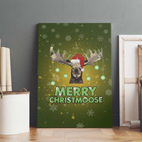 Merry ChristMoose Christmas Canvas Wall Art Xmas Holiday Patterns - Wonder Print Shop