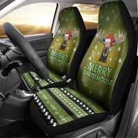 Merry ChristMoose Christmas Car Seat Cover Xmas Holiday Patterns - Wonder Print Shop
