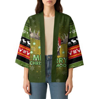 Merry ChristMoose Christmas Kimono Xmas Holiday Patterns - Wonder Print Shop