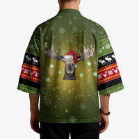 Merry ChristMoose Christmas Kimono Xmas Holiday Patterns - Wonder Print Shop