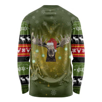 Merry ChristMoose Christmas Long Sleeve Shirt Xmas Holiday Patterns - Wonder Print Shop