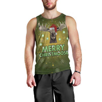 Merry ChristMoose Christmas Men Tank Top Xmas Holiday Patterns - Wonder Print Shop