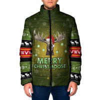 Merry ChristMoose Christmas Padded Jacket Xmas Holiday Patterns - Wonder Print Shop