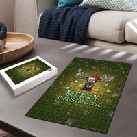 Merry ChristMoose Christmas Puzzle Xmas Holiday Patterns - Wonder Print Shop