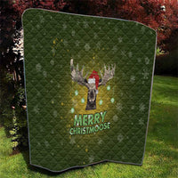 Merry ChristMoose Christmas Quilt Xmas Holiday Patterns - Wonder Print Shop