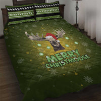 Merry ChristMoose Christmas Quilt Bed Set Xmas Holiday Patterns - Wonder Print Shop