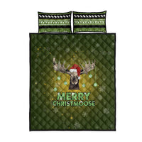 Merry ChristMoose Christmas Quilt Bed Set Xmas Holiday Patterns - Wonder Print Shop