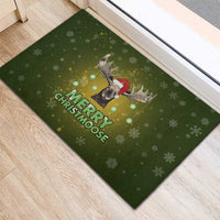 Merry ChristMoose Christmas Rubber Doormat Xmas Holiday Patterns - Wonder Print Shop