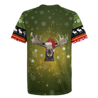 Merry ChristMoose Christmas Rugby Jersey Xmas Holiday Patterns - Wonder Print Shop