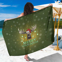 Merry ChristMoose Christmas Sarong Xmas Holiday Patterns - Wonder Print Shop