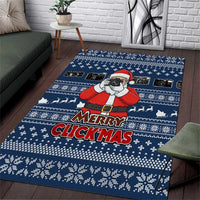 Merry Clickmas Christmas Area Rug Xmas Holiday Patterns - Wonder Print Shop
