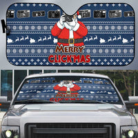 Merry Clickmas Christmas Auto Sun Shade Xmas Holiday Patterns - Wonder Print Shop