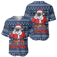 Merry Clickmas Christmas Baseball Jersey Xmas Holiday Patterns - Wonder Print Shop