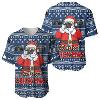 Merry Clickmas Christmas Baseball Jersey Xmas Holiday Patterns - Wonder Print Shop