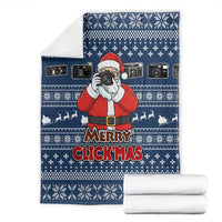 Merry Clickmas Christmas Blanket Xmas Holiday Patterns - Wonder Print Shop
