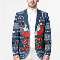 Merry Clickmas Christmas Blazer Xmas Holiday Patterns - Wonder Print Shop
