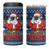 Merry Clickmas Christmas 4 in 1 Can Cooler Tumbler Xmas Holiday Patterns - Wonder Print Shop