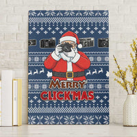 Merry Clickmas Christmas Canvas Wall Art Xmas Holiday Patterns - Wonder Print Shop