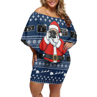 Merry Clickmas Christmas Family Matching Off Shoulder Short Dress and Hawaiian Shirt Xmas Holiday Patterns - Wonder Print Shop