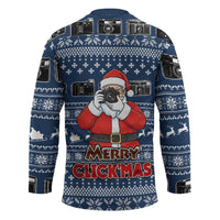 Merry Clickmas Christmas Hockey Jersey Xmas Holiday Patterns - Wonder Print Shop
