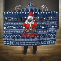Merry Clickmas Christmas Hooded Blanket Xmas Holiday Patterns - Wonder Print Shop