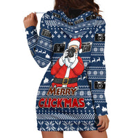 Merry Clickmas Christmas Hoodie Dress Xmas Holiday Patterns - Wonder Print Shop