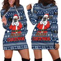 Merry Clickmas Christmas Hoodie Dress Xmas Holiday Patterns - Wonder Print Shop