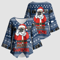 Merry Clickmas Christmas Kimono Sleeve Blouse Xmas Holiday Patterns - Wonder Print Shop