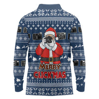 Merry Clickmas Christmas Long Sleeve Polo Shirt Xmas Holiday Patterns - Wonder Print Shop