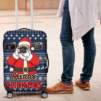 Merry Clickmas Christmas Luggage Cover Xmas Holiday Patterns - Wonder Print Shop