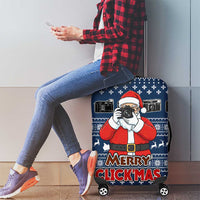 Merry Clickmas Christmas Luggage Cover Xmas Holiday Patterns - Wonder Print Shop