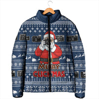 Merry Clickmas Christmas Padded Jacket Xmas Holiday Patterns - Wonder Print Shop