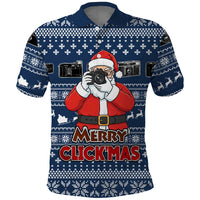 Merry Clickmas Christmas Polo Shirt Xmas Holiday Patterns - Wonder Print Shop