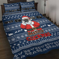 Merry Clickmas Christmas Quilt Bed Set Xmas Holiday Patterns - Wonder Print Shop