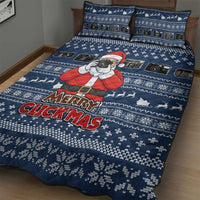 Merry Clickmas Christmas Quilt Bed Set Xmas Holiday Patterns - Wonder Print Shop