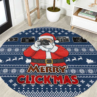 Merry Clickmas Christmas Round Carpet Xmas Holiday Patterns - Wonder Print Shop