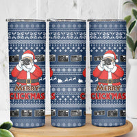 Merry Clickmas Christmas Skinny Tumbler Xmas Holiday Patterns - Wonder Print Shop