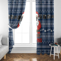 Merry Clickmas Christmas Window Curtain Xmas Holiday Patterns - Wonder Print Shop