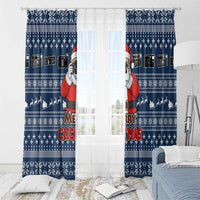 Merry Clickmas Christmas Window Curtain Xmas Holiday Patterns - Wonder Print Shop