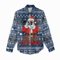 Merry Clickmas Christmas Women Casual Shirt Xmas Holiday Patterns - Wonder Print Shop