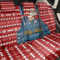 Ho Ho Hold My Beer Santa Christmas Design Back Car Seat Cover Xmas Holiday Patterns - Wonder Print Shop