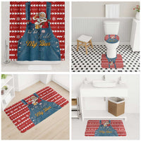Ho Ho Hold My Beer Santa Christmas Design Bathroom Set Xmas Holiday Patterns - Wonder Print Shop