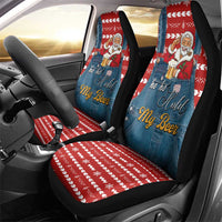 Ho Ho Hold My Beer Santa Christmas Design Car Seat Cover Xmas Holiday Patterns - Wonder Print Shop