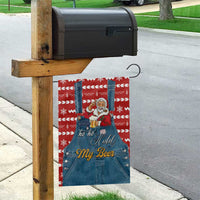 Ho Ho Hold My Beer Santa Christmas Design Garden Flag Xmas Holiday Patterns - Wonder Print Shop