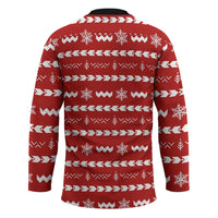 Ho Ho Hold My Beer Santa Christmas Design Hockey Jersey Xmas Holiday Patterns - Wonder Print Shop