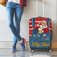 Ho Ho Hold My Beer Santa Christmas Design Luggage Cover Xmas Holiday Patterns - Wonder Print Shop