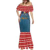Ho Ho Hold My Beer Santa Christmas Design Mermaid Dress Xmas Holiday Patterns - Wonder Print Shop