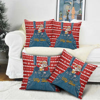 Ho Ho Hold My Beer Santa Christmas Design Pillow Cover Xmas Holiday Patterns - Wonder Print Shop