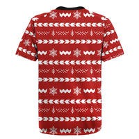 Ho Ho Hold My Beer Santa Christmas Design Rugby Jersey Xmas Holiday Patterns - Wonder Print Shop