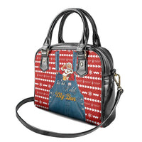 Ho Ho Hold My Beer Santa Christmas Design Shoulder Handbag Xmas Holiday Patterns - Wonder Print Shop